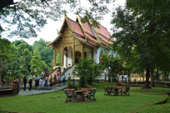 チェンマイの古い寺院にて