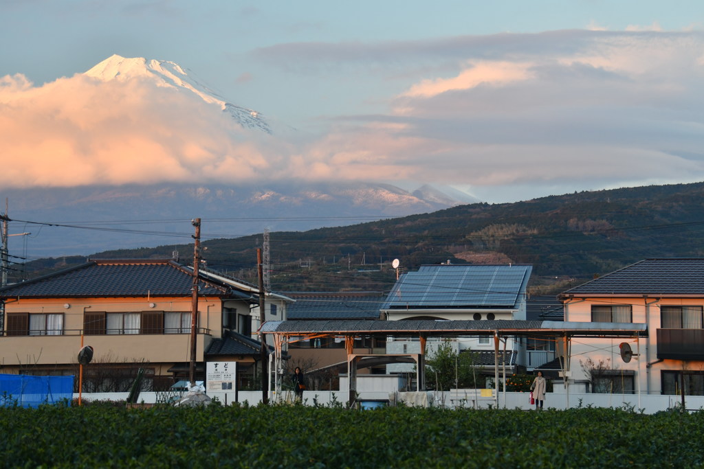 夕暮れの停車場