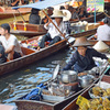 タイの水上マーケット