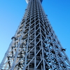 天に向かって