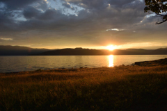 Sunset at Lake kussharo