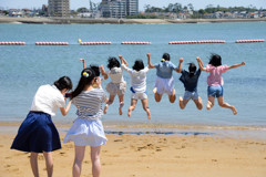 海辺の女子会