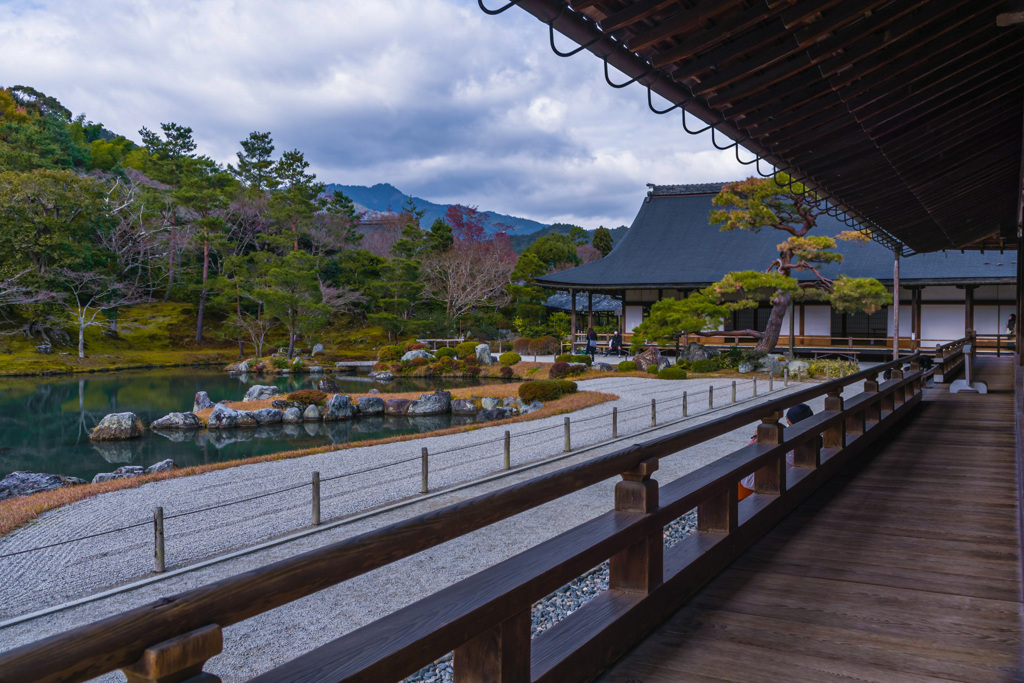 天龍寺の縁側