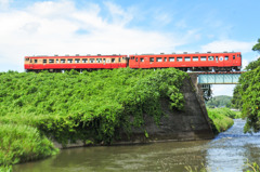 夏の烏山線