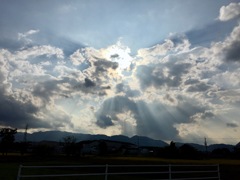 今日の写真 : 仕事中の車から見た空