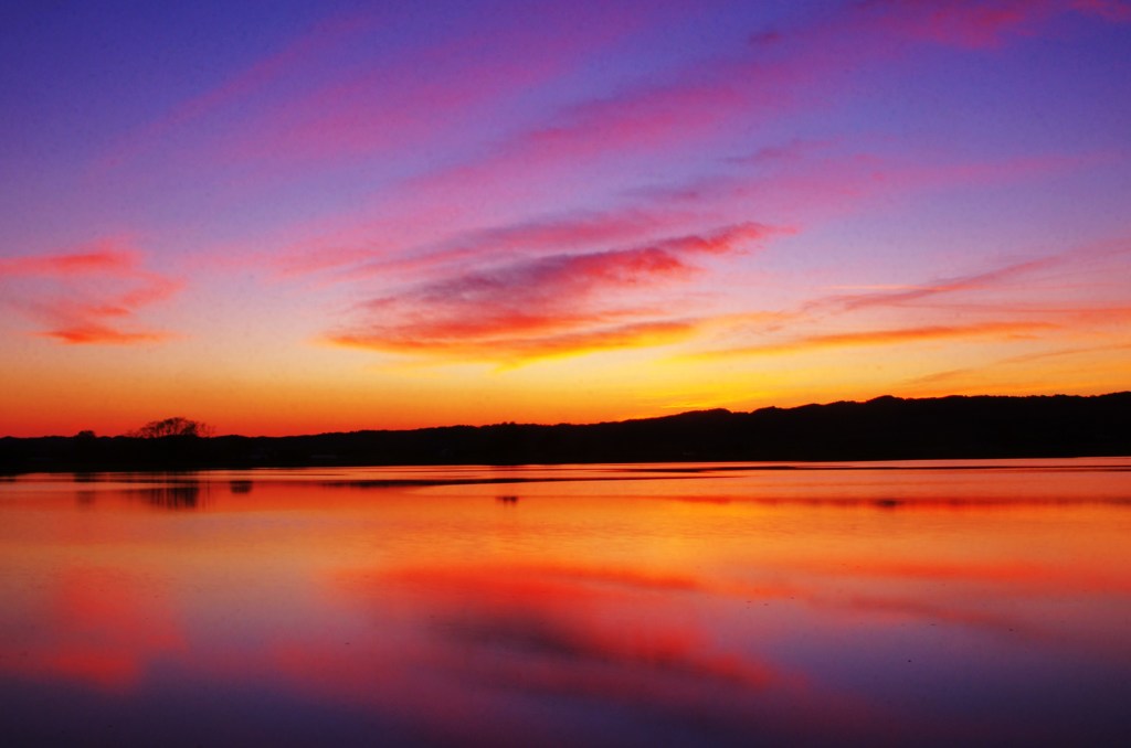 水鏡夕景