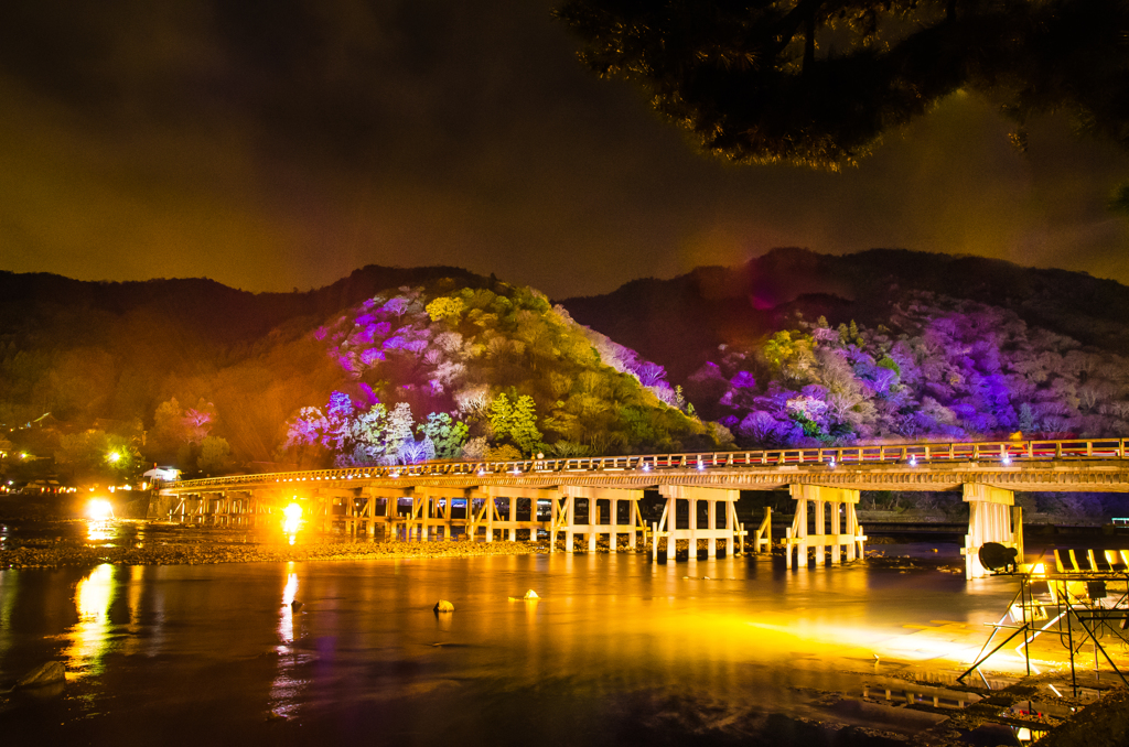 渡月橋light up ver.　～京都・嵐山花灯路より～