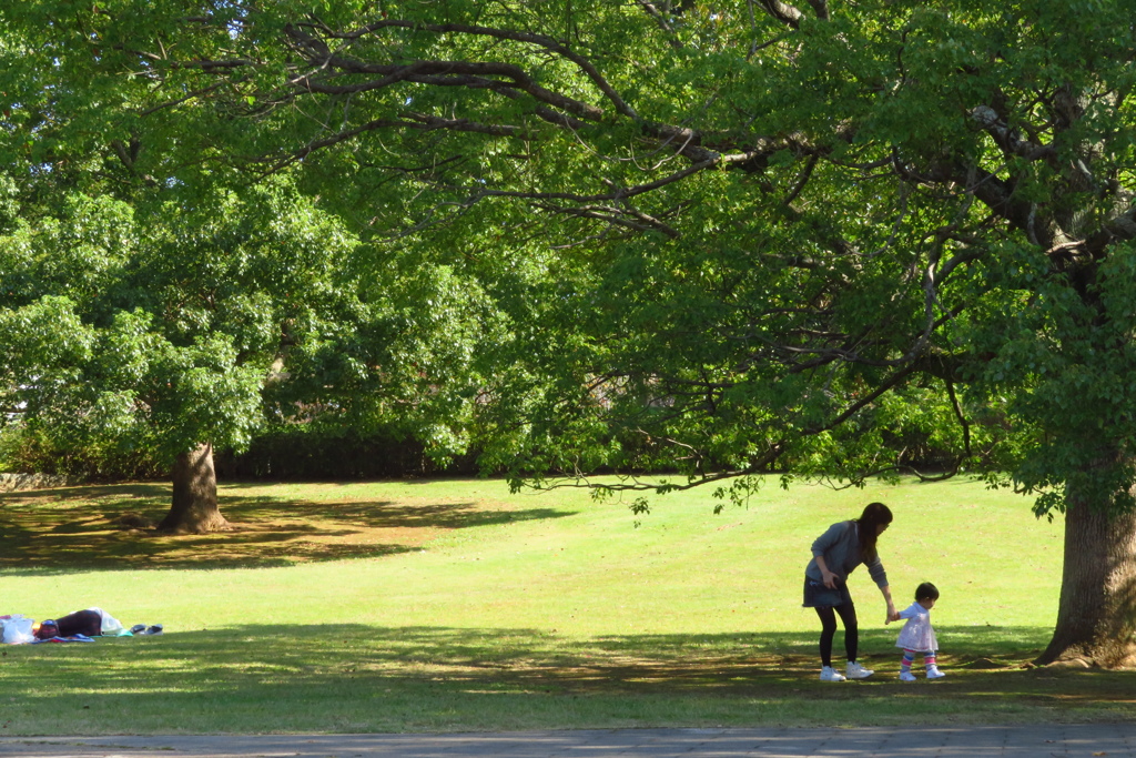 公園にて