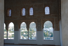 アルハンブラ宮殿からアルバイシン地区を望む