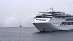 豪華客船の歓迎