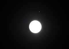 中秋の名月と土星