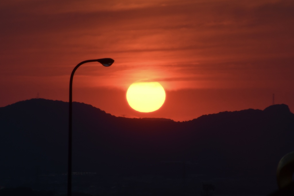 夕日