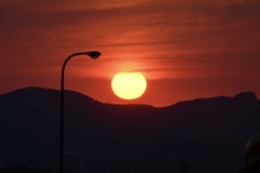 夕日
