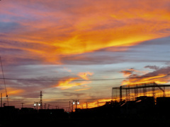 昨日の夕焼け