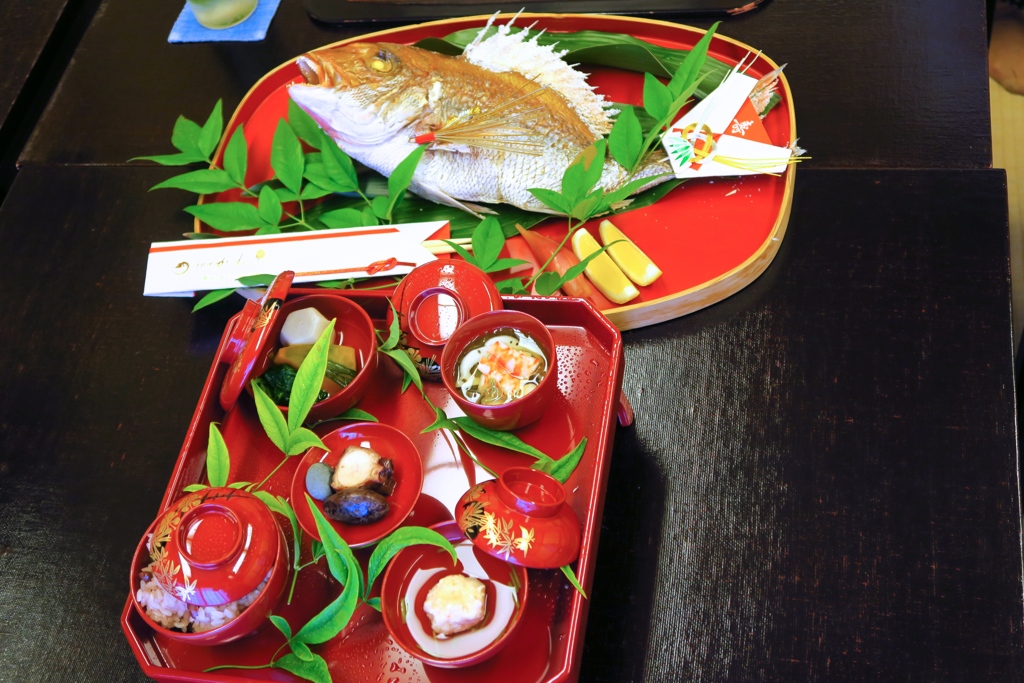 お食い初めの祝膳
