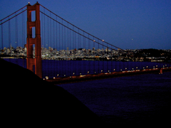 １８年前のデジタル写真　ゴールデンゲートブリッジ