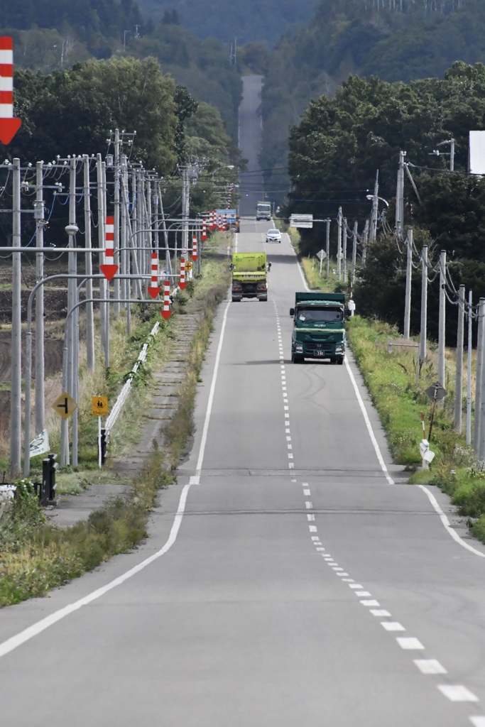 まっすぐな道