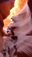 地底の造形美　アンティロープキャニオン