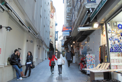 イスタンブール新市街の裏通り