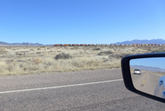 原野を走る大陸横断鉄道