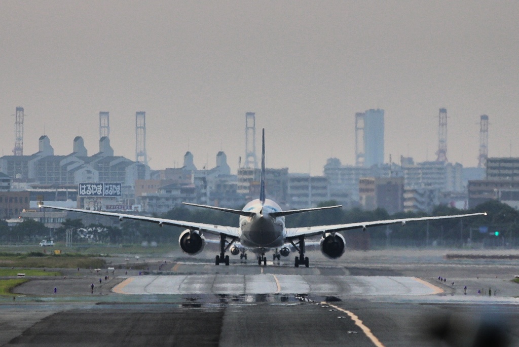 福岡空港にて