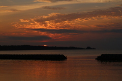 夕日
