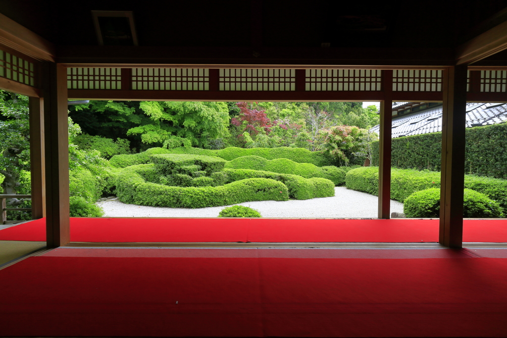 宝船のある庭園