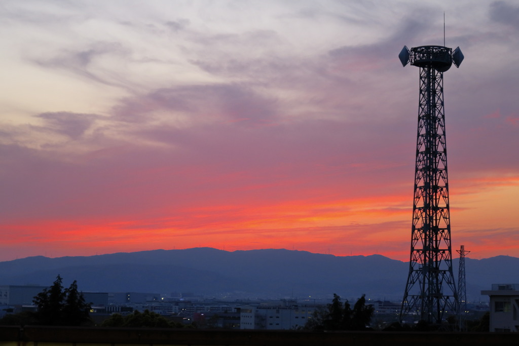 いつもの夕焼け