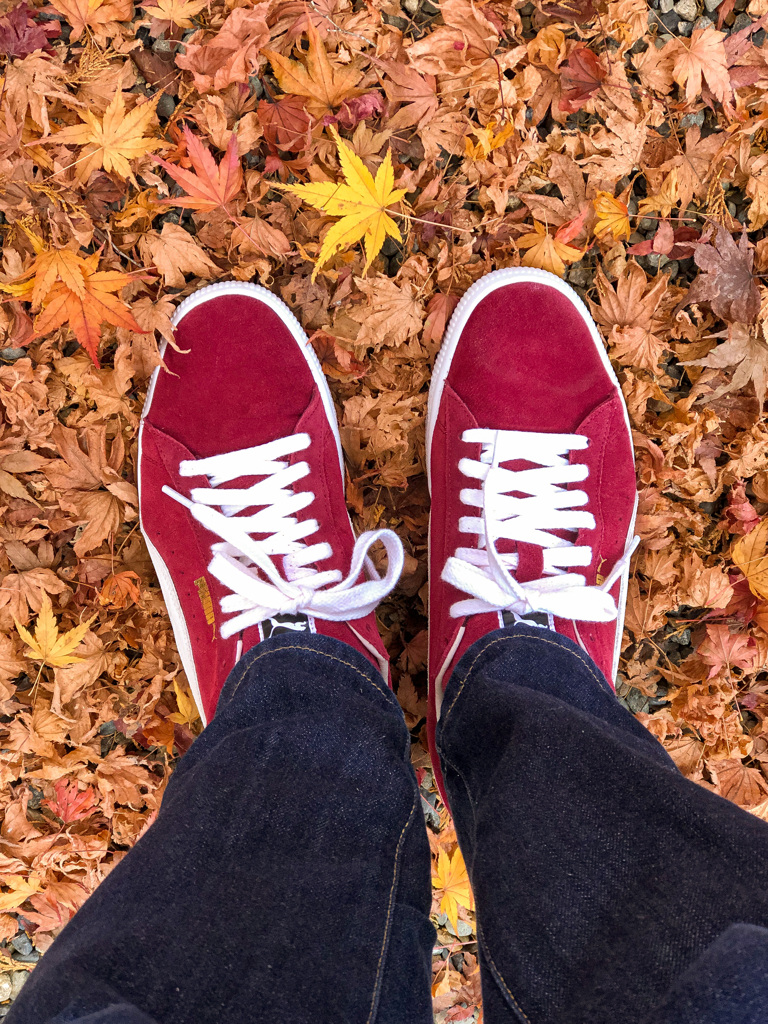 秋色足元コーデ