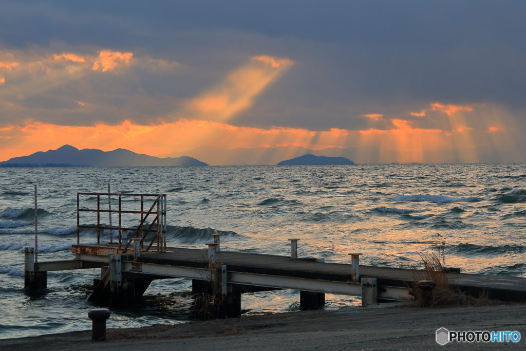 琵琶湖夕景②
