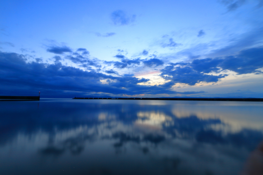 北湖蒼い夕暮れ②