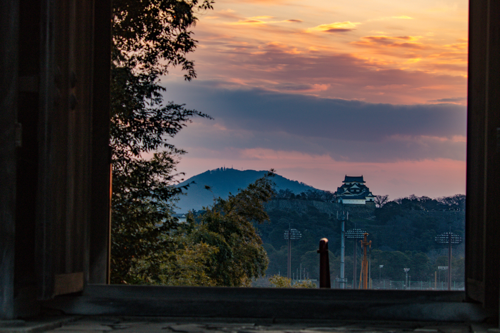 彦根城夕景②