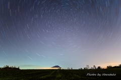 【羊蹄山・星夜】