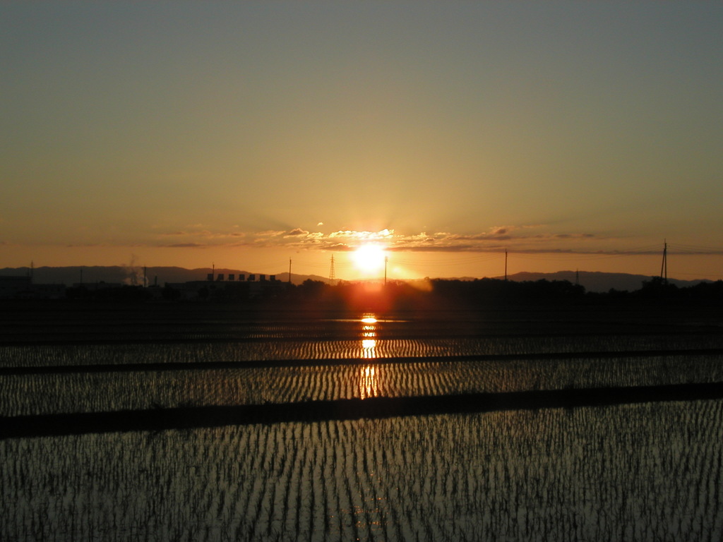 元ジャンクで夕焼け