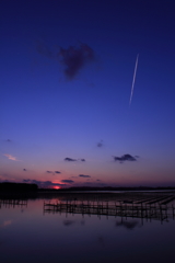 浜名湖　夕景