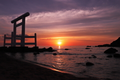 二見ヶ浦夕景