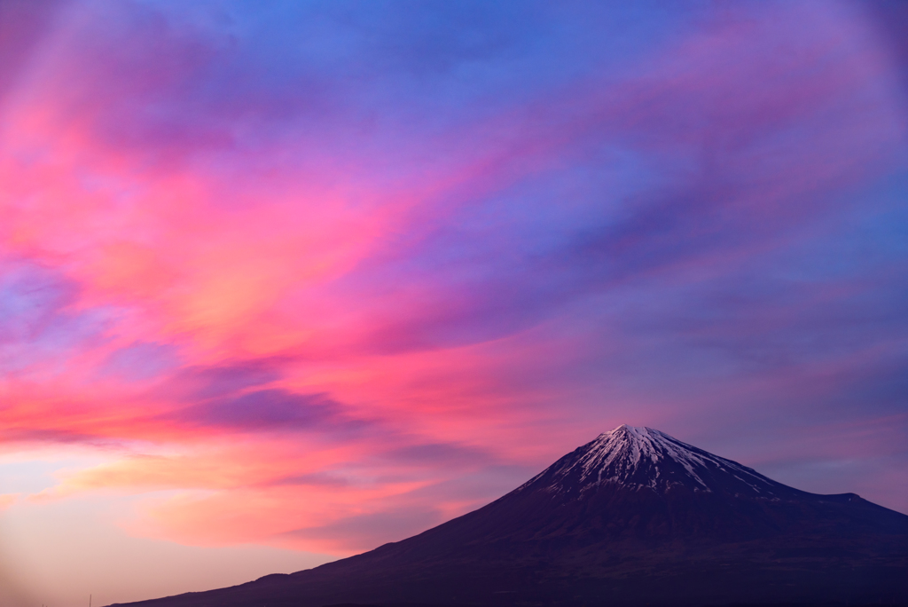 自宅から富士山　（トリミング）