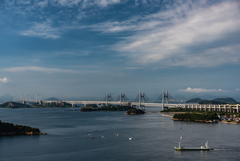 少し早朝の瀬戸大橋