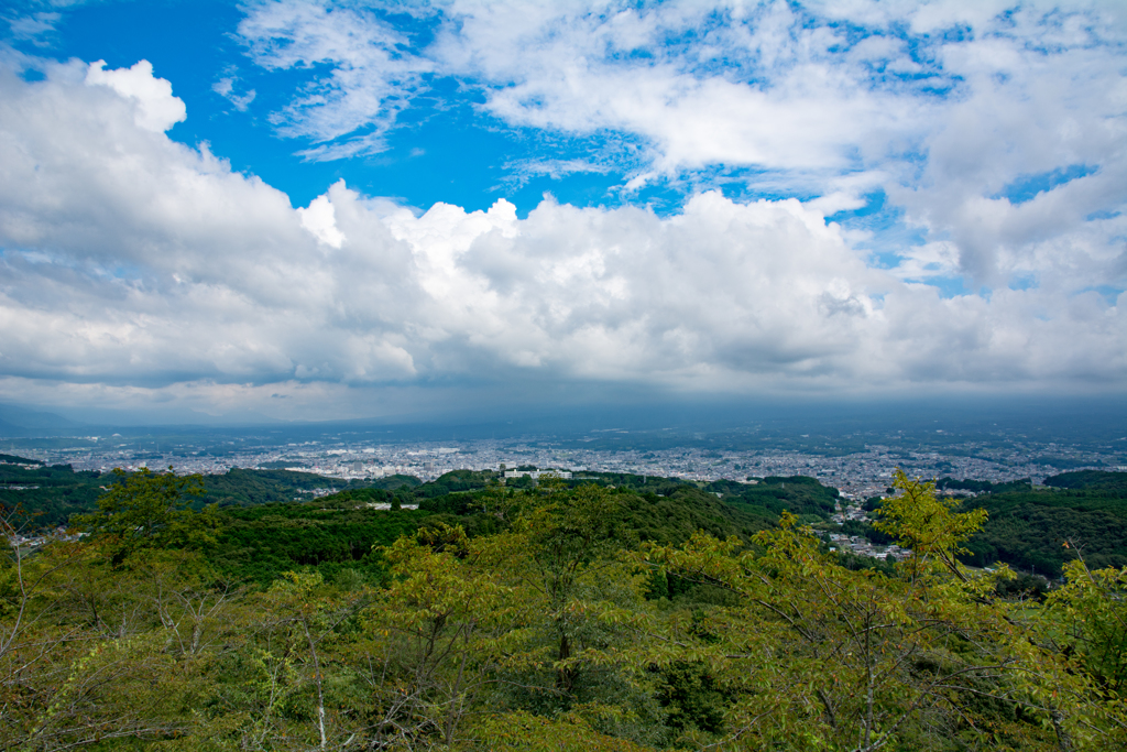 ここに富士山があるんです。
