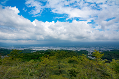 ここに富士山があるんです。