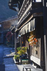 妻籠の朝