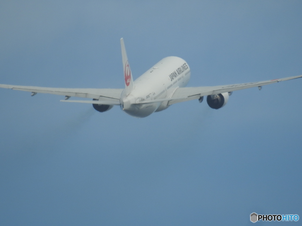 羽田空港　離陸機体