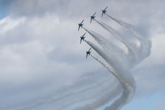 三沢基地航空祭前日　ブルーインパルス