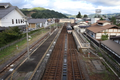 飛騨古川駅にて