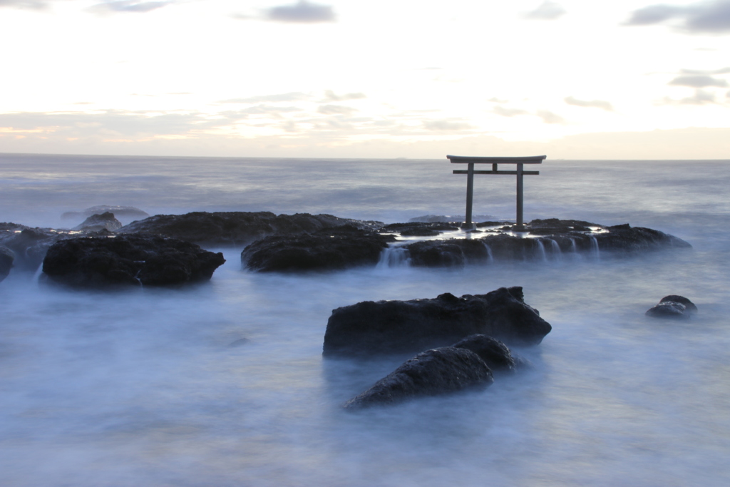 雲海に浮かぶ鳥居