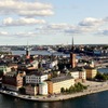 スウェーデン／ストックホルム／市庁舎の塔からガムラ・スタンを