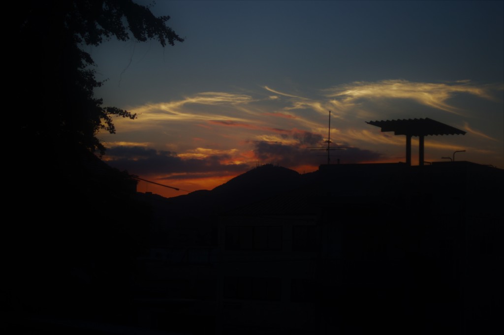 今日の夕焼け