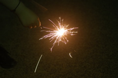 手に持った花火