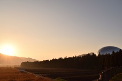 夕陽とタマゴ