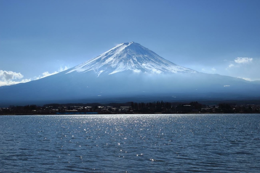 河口湖からの富士山